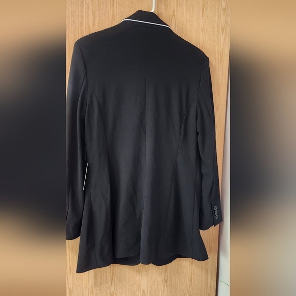 Boston Proper Black Jacket with White Piping - Picture 3 of 6